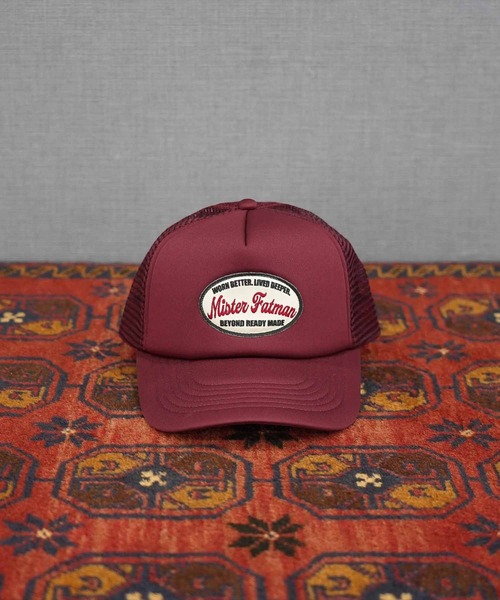 MRFATMAN（ミスターファットマン）の「WAPPEN MESH CAP-newhattan（キャップ・メンズ・レッド/ダークブラウン/ホワイト/ブラック/スカイブルー/ネイビー/ダークグリーン/バーガンディー・FREE）」の10枚目の写真