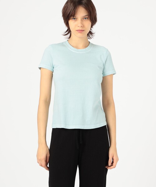 JAMES PERSE(ジェームスパース)の「ベーシック クルーネックTシャツ WLJ3114(Tシャツ/カットソー・レディース・ダークブラウン/ライトブルー・1/0)」の4枚目の写真