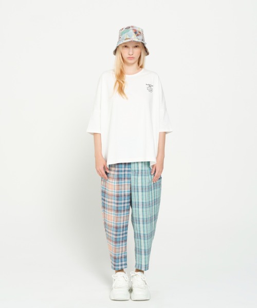 STOF（ストフ）の「STOF/ストフ/TRIBE EMBROI BIG TEE（Tシャツ/カットソー・メンズ・ブラック/ホワイト・S/M）」の3枚目の写真