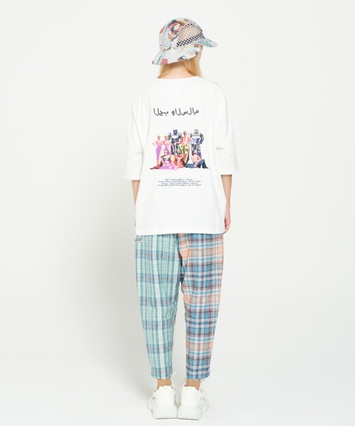 STOF（ストフ）の「STOF/ストフ/TRIBE EMBROI BIG TEE（Tシャツ/カットソー・メンズ・ブラック/ホワイト・S/M）」の4枚目の写真