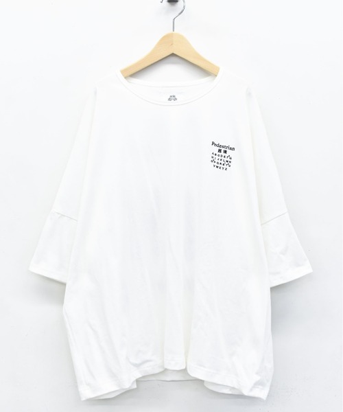 STOF（ストフ）の「STOF/ストフ/TRIBE EMBROI BIG TEE（Tシャツ/カットソー・メンズ・ブラック/ホワイト・S/M）」の7枚目の写真