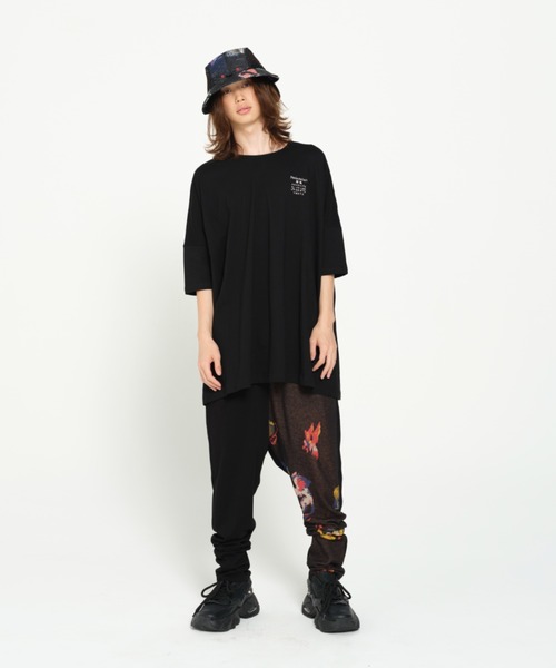 STOF（ストフ）の「STOF/ストフ/TRIBE EMBROI BIG TEE（Tシャツ/カットソー・メンズ・ブラック/ホワイト・S/M）」の11枚目の写真