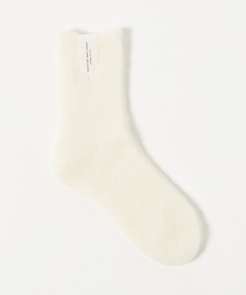 green label relaxing（グリーンレーベルリラクシング）の「シャギーソックス / 靴下（ソックス/靴下・レディース・ホワイト/ライトグレー/ダークブラウン/ライム/オレンジ・FREE）」の2枚目の写真