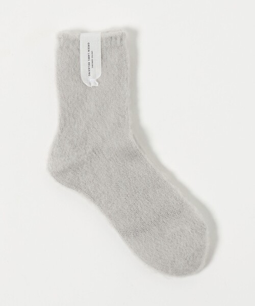 green label relaxing（グリーンレーベルリラクシング）の「シャギーソックス / 靴下（ソックス/靴下・レディース・ホワイト/ライトグレー/ダークブラウン/ライム/オレンジ・FREE）」の3枚目の写真