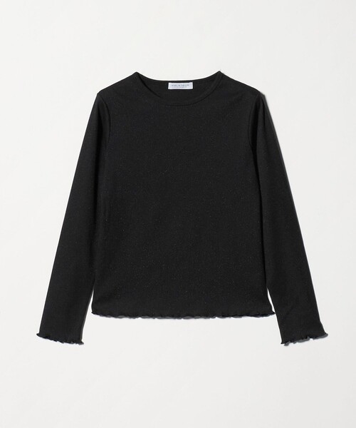 A DAY IN THE LIFE UNITED ARROWS(アデイインザライフユナイテッドアローズ)の「ラメ リブ メローカットソー<A DAY IN THE LIFE>(Tシャツ/カットソー・レディース・ブラック/ライトブルー/グレー系/ナチュラル・FREE)」の1枚目の写真