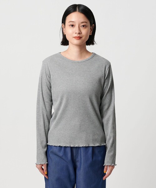 A DAY IN THE LIFE UNITED ARROWS(アデイインザライフユナイテッドアローズ)の「ラメ リブ メローカットソー<A DAY IN THE LIFE>(Tシャツ/カットソー・レディース・ブラック/ライトブルー/グレー系/ナチュラル・FREE)」の8枚目の写真
