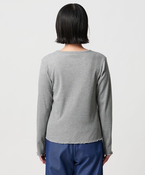 A DAY IN THE LIFE UNITED ARROWS(アデイインザライフユナイテッドアローズ)の「ラメ リブ メローカットソー<A DAY IN THE LIFE>(Tシャツ/カットソー・レディース・ブラック/ライトブルー/グレー系/ナチュラル・FREE)」の10枚目の写真
