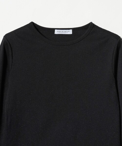 A DAY IN THE LIFE UNITED ARROWS(アデイインザライフユナイテッドアローズ)の「ラメ リブ メローカットソー<A DAY IN THE LIFE>(Tシャツ/カットソー・レディース・ブラック/ライトブルー/グレー系/ナチュラル・FREE)」の17枚目の写真