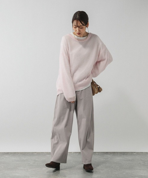 GLOBAL WORK（グローバルワーク）の「イージーケアコーデュロイワイドパンツ/575182（その他パンツ・レディース・フューシャピンク/グレー系その他/ブラック/ライトグレー・SMALL/MEDIUM/LARGE）」の17枚目の写真