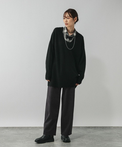 GLOBAL WORK（グローバルワーク）の「イージーケアコーデュロイワイドパンツ/575182（その他パンツ・レディース・フューシャピンク/グレー系その他/ブラック/ライトグレー・SMALL/MEDIUM/LARGE）」の11枚目の写真