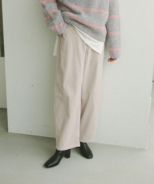 GLOBAL WORK（グローバルワーク）の「イージーケアコーデュロイワイドパンツ/575182（その他パンツ・レディース・フューシャピンク/グレー系その他/ブラック/ライトグレー・SMALL/MEDIUM/LARGE）」の8枚目の写真