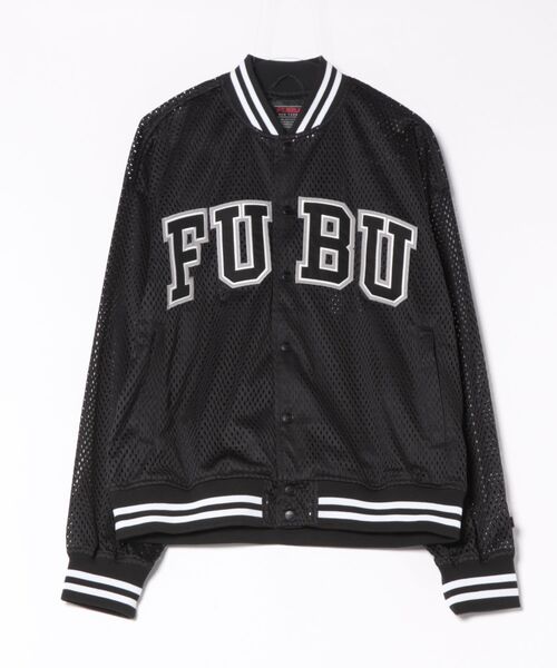 FUBU( フブ)の「【FUBU/フブ】Mesh Varsity Jacket(スタジャン・メンズ・ブラック/ホワイト・XXL/XL/L/M)」の2枚目の写真