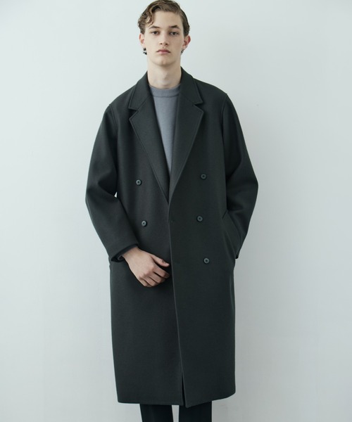 新作】超撥水140S ダブルチェスターコート ｜保温 / 撥水 / 毛玉防止