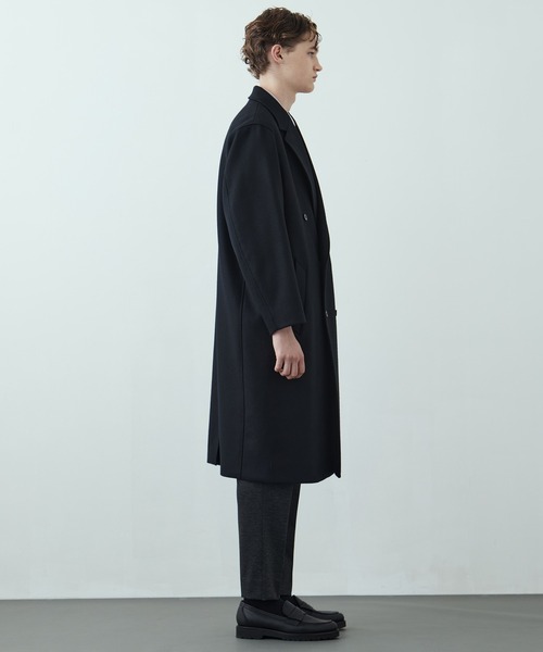 新作】超撥水140S ダブルチェスターコート ｜保温 / 撥水 / 毛玉防止