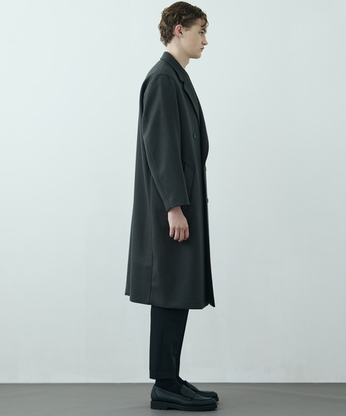 新作】超撥水140S ダブルチェスターコート ｜保温 / 撥水 / 毛玉防止