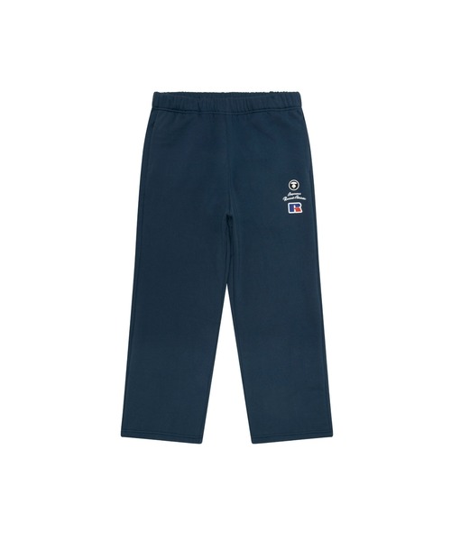 AAPE BY A BATHING APE(エーエイプバイアベイシングエイプ)の「AAPE × RUSSELL ATHLETIC FW25 ATHLETIC PANTS(スウェットパンツ・メンズ・ネイビー・SMALL/MEDIUM/LARGE)」の1枚目の写真