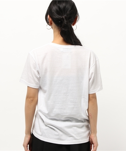 CRYSTAL BALL（クリスタルボール）の「Lady Print TS M/Tシャツ/ユニセックス/ペアルック（Tシャツ/カットソー・レディース・ブラック/ホワイト・LARGE/MEDIUM）」の11枚目の写真