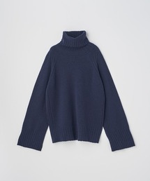 SATUR ネイビー カシミア ニットセーター wsサイズ SATUR ネイビー カシミア ニットセーター wsサイズ SATUR(セター