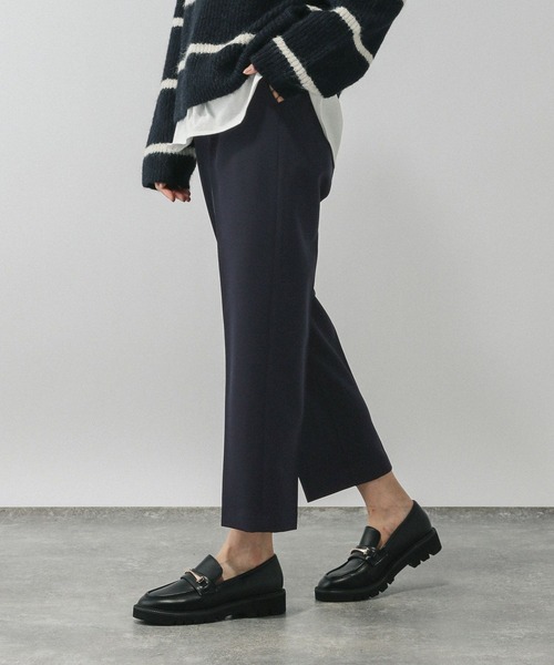 GLOBAL WORK（グローバルワーク）の「あったかウツクシルエット極みストレートパンツ/580788（その他パンツ・レディース・ブラック/ブラウン系その他6/グレー系その他7/ネイビー・MEDIUM/S-Long/XL-Long/X-LARGE/LARGE/SMALL/L-Long/M-Long/X-SMALL）」の4枚目の写真