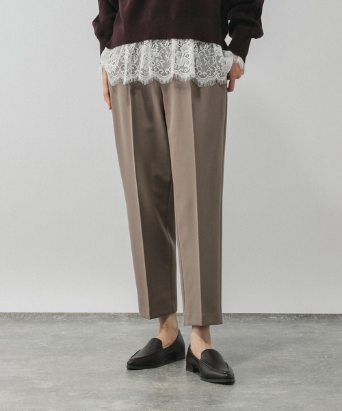 GLOBAL WORK（グローバルワーク）の「あったかウツクシルエット極みストレートパンツ/580788（その他パンツ・レディース・ブラック/ブラウン系その他6/グレー系その他7/ネイビー・MEDIUM/S-Long/XL-Long/X-LARGE/LARGE/SMALL/L-Long/M-Long/X-SMALL）」の3枚目の写真