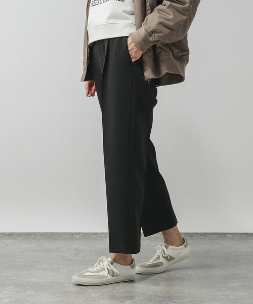 GLOBAL WORK（グローバルワーク）の「あったかウツクシルエット極みストレートパンツ/580788（その他パンツ・レディース・ブラック/ブラウン系その他6/グレー系その他7/ネイビー・MEDIUM/S-Long/XL-Long/X-LARGE/LARGE/SMALL/L-Long/M-Long/X-SMALL）」の8枚目の写真