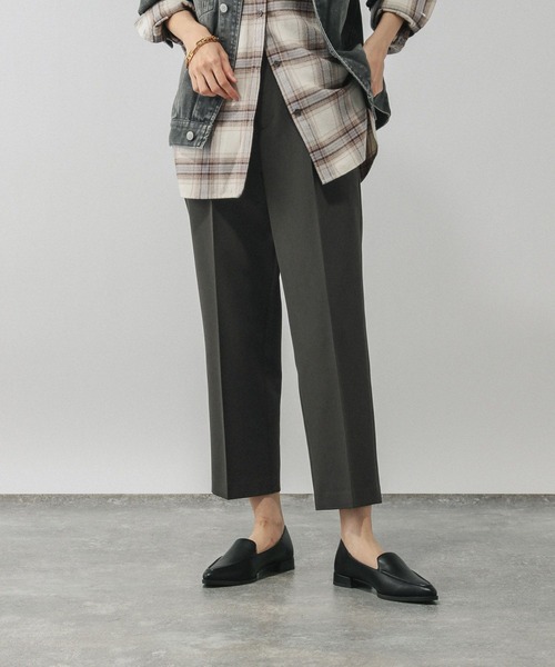 GLOBAL WORK（グローバルワーク）の「あったかウツクシルエット極みストレートパンツ/580788（その他パンツ・レディース・ブラック/ブラウン系その他6/グレー系その他7/ネイビー・MEDIUM/S-Long/XL-Long/X-LARGE/LARGE/SMALL/L-Long/M-Long/X-SMALL）」の12枚目の写真