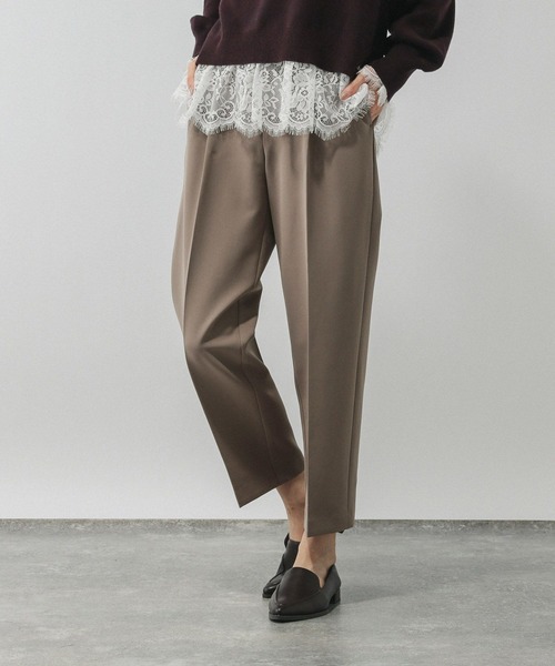 GLOBAL WORK（グローバルワーク）の「あったかウツクシルエット極みストレートパンツ/580788（その他パンツ・レディース・ブラック/ブラウン系その他6/グレー系その他7/ネイビー・MEDIUM/S-Long/XL-Long/X-LARGE/LARGE/SMALL/L-Long/M-Long/X-SMALL）」の18枚目の写真