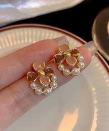 YU-KA:レトロパールピアス retro Pearl pierce