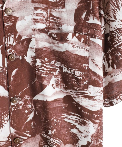 ANATOMICA（アナトミカ）の「ANATOMICA / アナトミカ：HAWAIIAN SHIRT ALOHA TOWER：530-601-09[MUS]（シャツ/ブラウス・メンズ・ブラウン・M/L）」の4枚目の写真