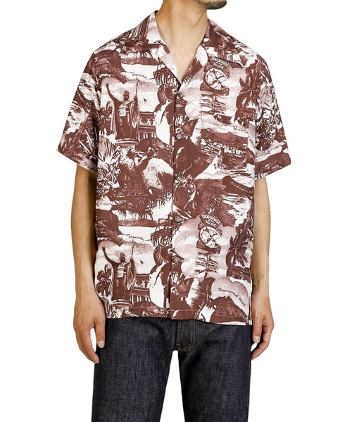 ANATOMICA（アナトミカ）の「ANATOMICA / アナトミカ：HAWAIIAN SHIRT ALOHA TOWER：530-601-09[MUS]（シャツ/ブラウス・メンズ・ブラウン・M/L）」の7枚目の写真