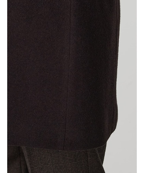 Perfect Suit FActory（パーフェクトスーツファクトリー）の「ウール100％　ビーバーチェスターコート　ミディアムグレー/ベージュ/ブラウン（チェスターコート・メンズ・ベージュ/ダークブラウン/グレー・S/M/L/LL/AB（L）/XL-AB）」の8枚目の写真