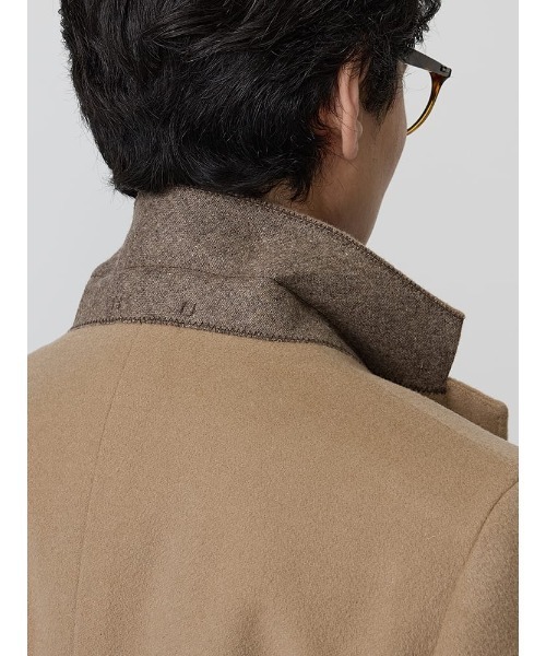 Perfect Suit FActory（パーフェクトスーツファクトリー）の「ウール100％　ビーバーチェスターコート　ミディアムグレー/ベージュ/ブラウン（チェスターコート・メンズ・ベージュ/ダークブラウン/グレー・S/M/L/LL/AB（L）/XL-AB）」の15枚目の写真