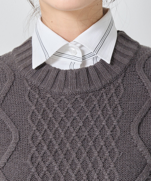 セール】【NARACAMICIE】ケーブルニットベスト（ベスト）｜NARACAMICIE