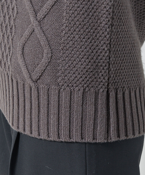 セール】【NARACAMICIE】ケーブルニットベスト（ベスト）｜NARACAMICIE