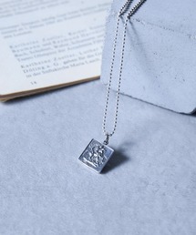 MAISON CLUB（メゾンクラブ）の「【MAISON CLUB】Square Elizabeth Coin Necklace silver925/ヴィンテージエリザベスコインネックレス　シルバー KUN（ネックレス）」