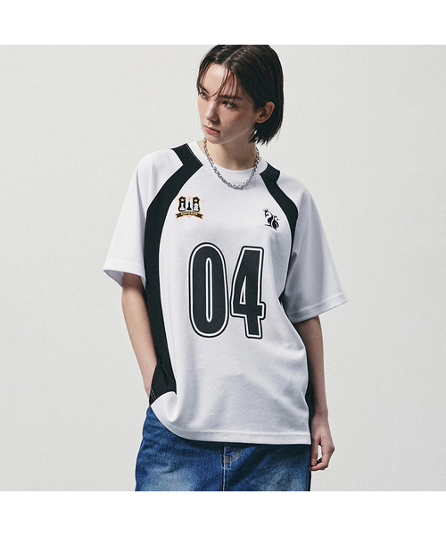 GAKKAI UNIONS(ガッカイユニオンズ)の「エンブレムラグラン半袖Tシャツホワイト(Tシャツ/カットソー・レディース・その他・MEDIUM/LARGE)」の1枚目の写真