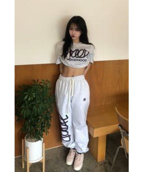 HOODHOOD(フッドフッド)の「シグニチャーロゴ半袖Tシャツメランジホワイト(Tシャツ/カットソー・レディース・その他・MEDIUM/LARGE/X-LARGE)」の4枚目の写真