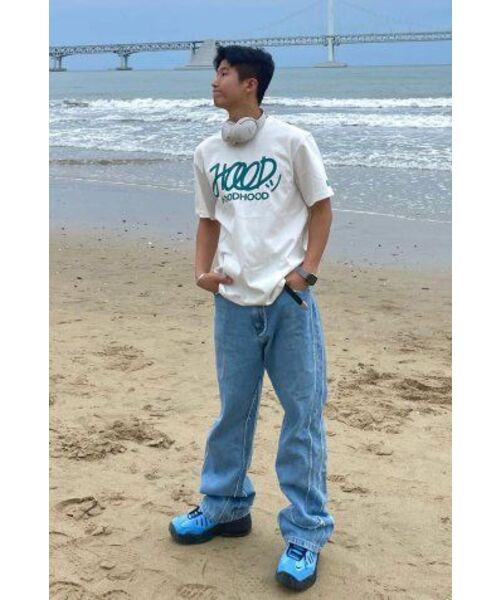 HOODHOOD(フッドフッド)の「シグニチャーロゴ半袖Tシャツメランジホワイト(Tシャツ/カットソー・レディース・その他・MEDIUM/LARGE/X-LARGE)」の3枚目の写真