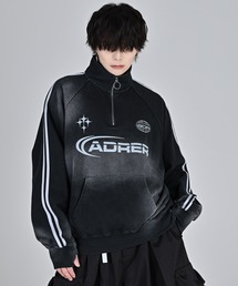 ADRER(Ah[)Vintage make half zip game sweat  / Be[W CN n[tWbv Q[ XEFbg(XEFbg)