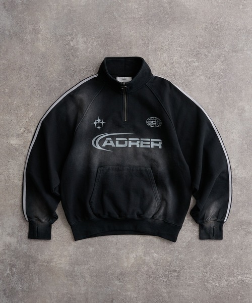 ADRER（アドラー）の「Vintage make half zip game sweat  / ヴィンテージ メイク ハーフジップ ゲーム スウェット（スウェット・メンズ・グレー/ブラック・L/M/S/XS）」の19枚目の写真