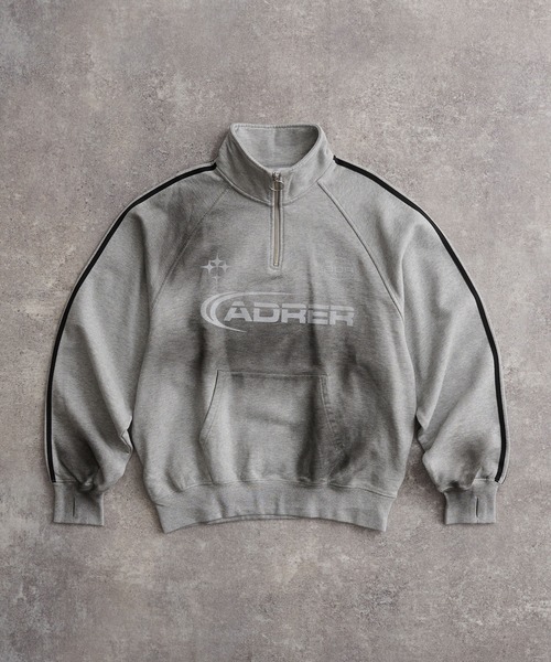 ADRER（アドラー）の「Vintage make half zip game sweat  / ヴィンテージ メイク ハーフジップ ゲーム スウェット（スウェット・メンズ・グレー/ブラック・L/M/S/XS）」の17枚目の写真