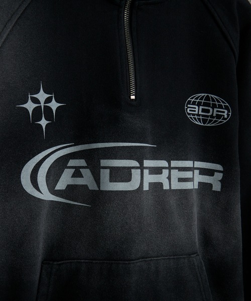 ADRER（アドラー）の「Vintage make half zip game sweat  / ヴィンテージ メイク ハーフジップ ゲーム スウェット（スウェット・メンズ・グレー/ブラック・L/M/S/XS）」の13枚目の写真