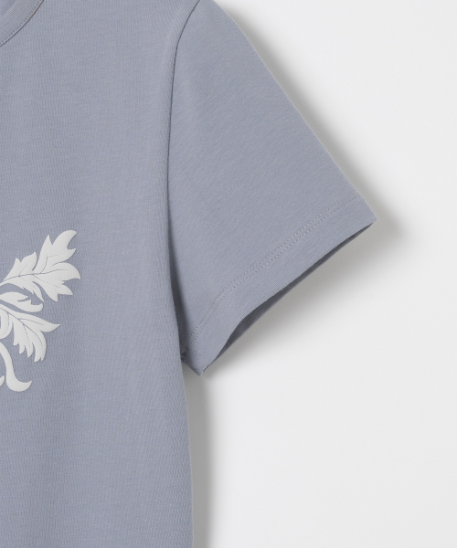 MILLO WOMEN（ミロウーマン）の「モチーフショートスリーブTシャツ[アッシュブルー]（Tシャツ/カットソー・レディース・その他・FREE）」の5枚目の写真