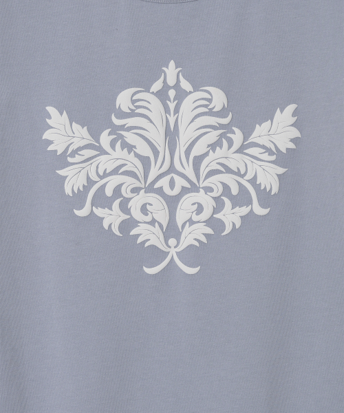 MILLO WOMEN（ミロウーマン）の「モチーフショートスリーブTシャツ[アッシュブルー]（Tシャツ/カットソー・レディース・その他・FREE）」の6枚目の写真