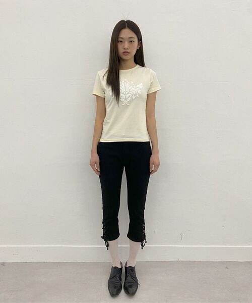 MILLO WOMEN（ミロウーマン）の「モチーフショートスリーブTシャツ[アッシュブルー]（Tシャツ/カットソー・レディース・その他・FREE）」の11枚目の写真