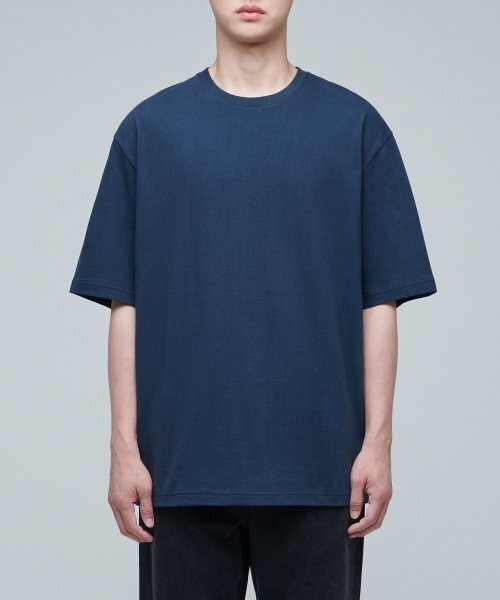 MUSINSA STANDARD（ムシンサスタンダード）の「リラックスフィットクルーネックTシャツ2 [ターコイズ]（Tシャツ/カットソー・メンズ・その他・LARGE/X-LARGE/XX-LARGE/XXX-LARGE/SMALL/MEDIUM）」の2枚目の写真