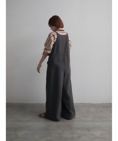 FIL DE FER（フィルデフェール）の「マルチカラーボーダー　ワイドショートP/O（Tシャツ/カットソー・レディース・グリーン/ベージュ・FREE）」の20枚目の写真