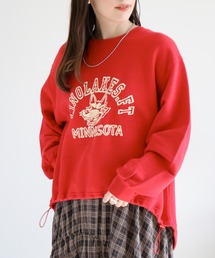 cepo（セポ）の「変形裏毛アニマルロゴドロストプルオーバー（スウェット）」