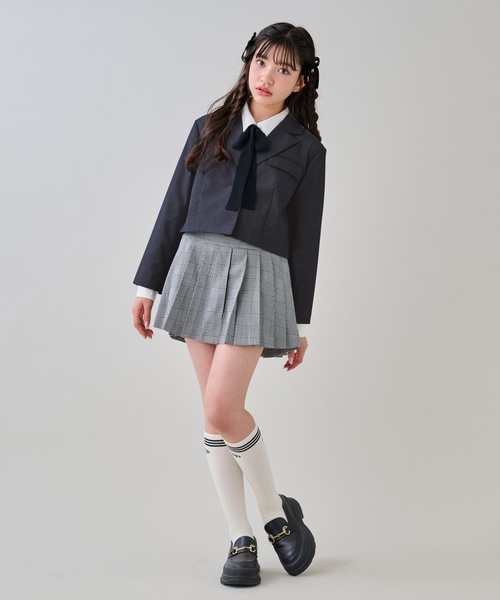 by LOVEiT（バイラビット）の「【卒服】ティアードキュロットスカート（スーツスカート・キッズ・チャコール/カラフル/グレー・120cm/140cm/150cm/130cm/160cm）」の9枚目の写真