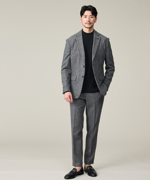 ABAHOUSE GRAY（アバハウスグレイ）の「【カシミヤブレンド】ウール ツイルスラックス / セットアップ対応（スラックス・メンズ・ブラック/ネイビー/グレー/ライトベージュ・44/46/48/50）」の22枚目の写真